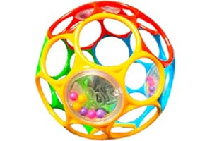 ONLYNERY Balle Sensorielle Bebe Jouets, Balle préhension Bebe, D'éveil Jeux Bebe 0-3 Mois Motricité Bébé, Balle bébé, Bright Start-s Classic Balle Flexible Et Facile À Manipuler, Jouet D'activité Sensorielle