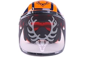 ‎PROTOS Protos Forsthelm/Schutzhelm KOX Edition mit Gehörschutz und Visier Integral Forest Orange/Blau KOX Edition Orange/Blau mit Ätzmetallvisier F39