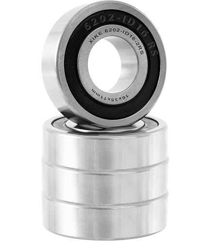 HiPicco R2-2RS Cuscinetti a sfere profondi, ID 1/8 x OD 3/8 x larghezza 5/32 doppio cuscinetto a sfera sigillato in gomma pre-lubrificato in acciaio cromato Z2 Leva 10 pezzi