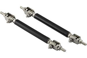 DL-RACING Splitter Halter 125-165mm verstellbar Universal Stabilisator Spoiler Edelstahl