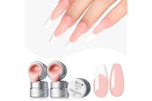 BEAUTILUX BEAUTIFUL LUXURIOUS Beautilux Gel Construction Ongle, 50g Nude Rose UV Gel Ongle pour Nail Extension, Building Nail