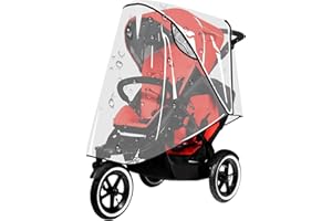 DEILONIE Universal Stroller Rain Cover - Weather Shield for Pushchair, Blocks Rain, Snow & Wind