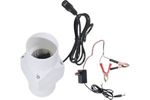 LEJIAJU 12V Extractor Fan Low Noise Inline Duct Hydroponic Air Blower Exhaust Fan for Home Bathroom Grow Room Ventilation