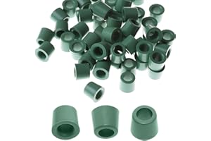 Xiatiaosann Manguera de carga de 1/4 ", junta de sellado del colector de CA, junta tórica, junta de goma, acoplador rápido, junta de manguera de refrigerante de A/C, 100 piezas