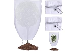 colmanda 2PCS Protezione Invernale Piante, Cappuccio Protezione Piante, Copertura per Svernamento in Tessuto Non Tessuto, Copri Piante Antigelo per Proteggere in Inverno da Gelo Vento e Pioggia