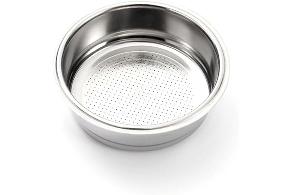 alouweekuky Filtre à Café 51mm 1 tasse Panier Filtre 7-9g pour Porte-filtre Dedica en Acier Inoxydable Réutilisable Accessoire de Porte Filtre