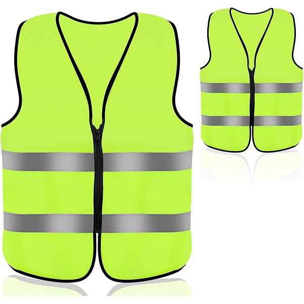 Lot De 3 Gilets Jaunes Haute Visibilité - Réfléchissants 360°, Unisexe, Pour Voiture, Vélo Et Travail