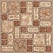 Produktbild 28 x Vinyl-bodenfliesen - Selbstklebend - Küche / Badezimmer Klebrig - Brandneu - Braun Mosaik 188