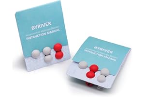 Lot de 10 boutons de massage de rechange pour chaussons de massage d'acupression BYRIVER (rouge et gris)