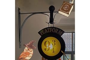 Deluisho 9 3/4 Luces Nocturnas, Personajes de Cine con Luces Nocturnas Colgadas en la Pared, Luces Nocturnas Colgadas en la Pared para Niños,Decoración de la Habitación para Niños，Negro…