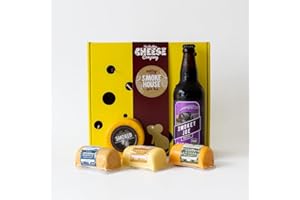 The Smokehouse Cheese and Beer Gift Box. Packed Full of Delicious Smoked Inspired Foodie Gifts for A Wonderful Unusual Gift for Men and Women. The Chuckling Cheese Company.