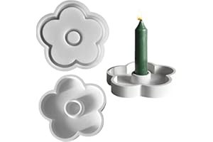 YARTEIM 3D Flower Silicone Mould Candle Holder, Silicone Moulds Casting Moulds Flowers, Casting Moulds Silicone Flowers Epoxy Resin Moulds Silicone Casting Mould Candle Holder, Silicone Mould Flower Candle