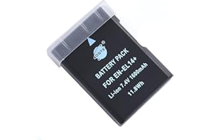 DSTE DE DSTE Ersatz Batterie Akku Kompatibel für Nikon EN-EL14 EN-EL14A DF D3100 D3200 D3300 D3400 D3500 D5100 D5200 D5300 D5500 P7000 P7100 P7200 P7700 P7800 Kamera