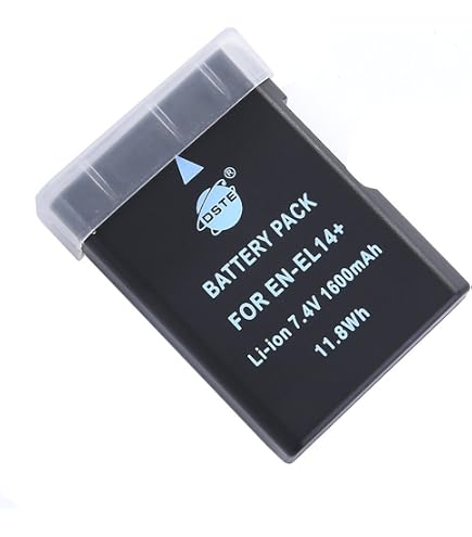 TradeShop Batteria Agli Ioni Di Litio Per Nikon D3100, D3200, D5100, P7000, Sostituisce EN-EL14, Con Infochip, Alta Capacità