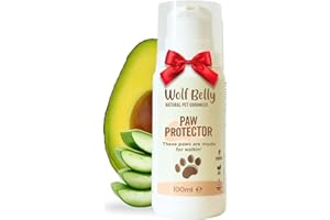WOLF BELLY NATURAL PET GOODNESS Wolf Belly - Baume Coussinets Chiens à Aloe Vera (100 ML) Crème Hydratante et Réparatrice | Protège du Froid et Neige | Vitamine E et Huile d’Avocat | sans Danger au Léchage - Fabriqué en Europe