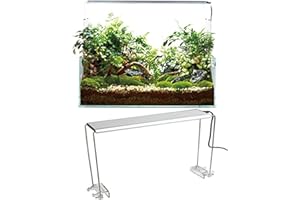 Tutoy 4PCS Stainless Steel Aquarium Stand for Aquatic High LED Light Lamp Fish Tank Holder Bracket Support-Support for