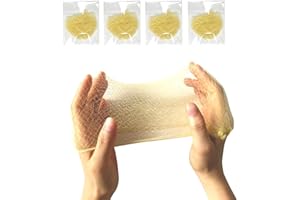 ‎POLLY ONLINE 50PCS Haarnetze unsichtbar Nylon elastischen Rand Mesh Bun Haarnetze für Ballett Tanz 20" Blond