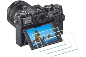 ULBTER Screen Protector for Fujifilm X-T30 II X-T30 X-T20 X-T10 X-E3 Fuji XT30 XF10 X-T100 X-A1 X-A2 Camera, 0.3mm 9H Hardness Tempered Glass Flim Anti-Scrach Anti-Fingerprint -3 Pieces