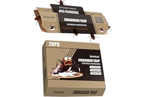 WUNDROUS 20 Pezzi Trappola per Scarafaggi, Trappole Adesiva Scarafaggi Trappola Anti Blatte per Casa, Cucina, Soggiorno