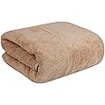 Fezora® Microfiber Bath Towels | (70x140) Extra Soft Plush & Quick Dry High Absorbency with Large Size Towels Ideal for Bathing -1 Piece (Beige)