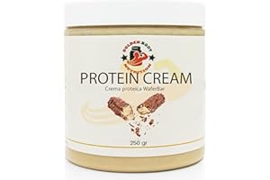 Golden Body Nutrition Crema Proteica Spalmabile 250g - Gusto WaferBar, 25g di Proteine, Senza Olio di Palma, Ridotto Zucchero grazie al Maltitolo - Colazione e Spuntini Sani e Gustos