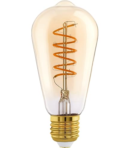 Ampoule LED Style Vintage Teardrop ST64 Doré 7 Watts Blanc Très Chaud