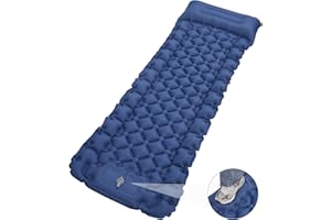 Xespis Materassino Campeggio, Impermeabile Materassino Autogonfiabile, Materasso Campeggio Gonfiabile Pieghevole, Materasso Gonfiabile Autogonfiante per Campeggio, Escursioni, Spiaggia