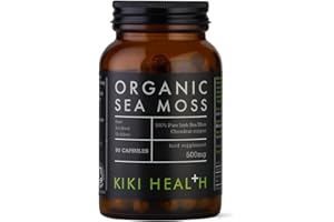KIKI Health Organic Irish Sea Moss Capsules | Sustainably Sourced, Rich in Iodine for Thyroid Support, Optimal Nutrient Potency, Convenient Vegan Capsules | Promotes Holistic Wellness | 90 Vegicaps