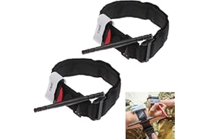 CERIOLL Garrot, Garrot Tourniquet, Tourniquet Tactique, Noir Tourniquet, Tourniquet Militaire Léger, Ourniquet De Secourisme Médical, Tourniquet Tactique d'Urgence Artérielle pour Camping Randonnée