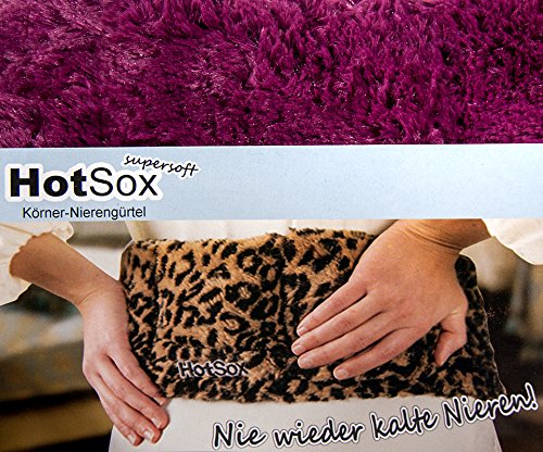 HotSox super soft granos - cinturón renal (colour morado), calentable cojín, Cardioide cojín, cojín para la espalda