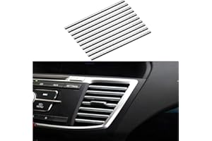 Scelet 10 Stücke Auto Auto Bunte Klimaanlage Luftauslass Dekoration Streifen Autozubehör