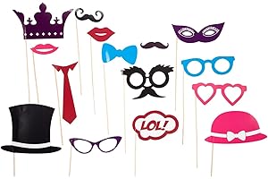 Mister Gadget CMMG2082 Set 15 PALITOS Foto POSTUREO, Madera, Multicolor, 22.20 x 0.50 x 39 cm