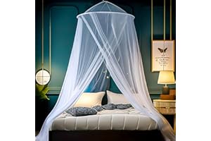 BNGXR Moskitonetz Bett, Hell Und Luftig HäNgendes Moskitonetz Engmaschiges Mückennetz, Faltbare Tragbares Zuhause Auch Auf Der Reise Mückennetz Kastenform für Zuhause Garten Balkon Camping