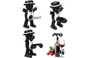 MAIBAOTEMBT Hommes Tire-Bouchons, 3 Pièces Ouvre-Bouteille de Bière, Bière Décapsuleur, Vin Bouchon, Bière Ouvre Bouteille, Tire Bouchon Drole pour Fête de Bar en Famille pour Gentleman