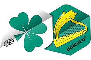 Unicorn Ultrafly Dart Flights | Irish Flag Designs | Standard Plus Shape | Ultra Durable 100 Micron Polyester Pet