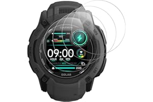 Beukei Panzer Schutz Glas für Garmin Instinct 2X/ 2X Solar, 4 Stück SchutzDisplayschutzn[Anti-Kratzen][Sans Bulless][Fingerabdruck kompatibel][9H Härte] Displayschutz