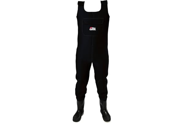 Abu Garcia Neoprene Pêche Cuissardes - Cuissardes imperméables avec Bottes intégrées et Semelles en Feutre pour Une adhérence maximale - isolées et durables, pour Les activités de Plein air, S-XL