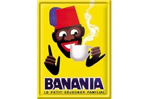 Éditions Clouet 29062 - Petite Plaque métal 15x21 cm Banania - Tirailleur Moderne