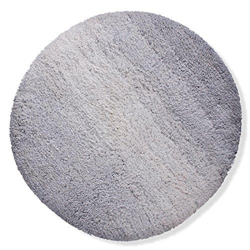 Badematte Ombre silbergrau | Hochflor Badteppiche zum Set kombinierbar | verschiedene Größen vom Durschmatte bis zur Wannenvorlage (70x120cm) - 5