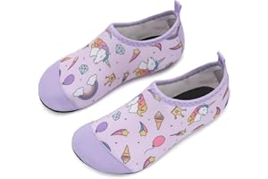 IceUnicorn Buty do pływania damskie i męskie, buty plażowe, buty do surfowania, buty do wody, do sportów wodnych, na plażę, na basen, do surfowania, jogi