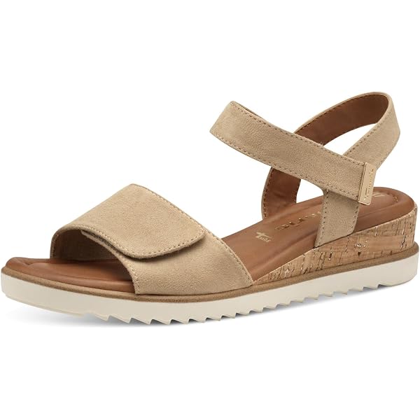 Tamaris Femme Damen 1-28404-44 - Sandales Plates Confortables En Cuir Pour L'Été