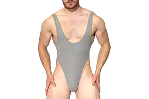 YOOJIA Sissy Homme Body String Sexy Erotique Lingerie de Nuit Débardeur Muscle Bodysuit High Cut Justaucorps Adulte sous Vêtement Bodysuit Jumpsuit