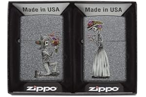 Zippo Lighter Day of Dead Skulls Set