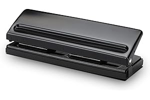 ANKTILY 6 Fach Locher, Büro Locher, Binder Puncher Verstellbarer Abstände Locher für A3 A4 A5 A6 B3-B7,6 Blatt Stanzkapazitä