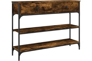 ‎VIDAXL vidaXL Stolik konsolowy, przydymiony dąb, 100x25x75 cm