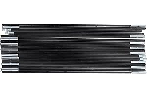 Sileduove Varilla para tienda de campaña, fibra de vidrio, para camping, postes de tienda de campaña, barras de soporte para exteriores, kit de marco de toldo (4,0 m)