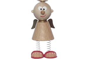 Charly 1 x Autofahrerschutzengel Spiralfederbeinen zum Aufstellen (Natur)