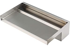 Köhko ® Cascada 15 – 30 cm caño de Agua de Acero Inoxidable V2 A Mate Cepillado Aqua Caso