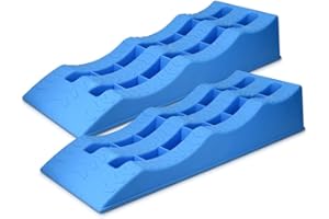 Navaris 2 x klin najazdowe, kliny kompensacyjne do samochodów kempingowych – zestaw XXL – nośność do 4 ton