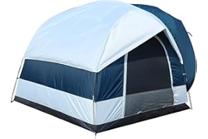 FACEUER Double Layer Waterproof Camping Tent - 3-4 Person SUV Tailgate Tent for Family Camping Traveling